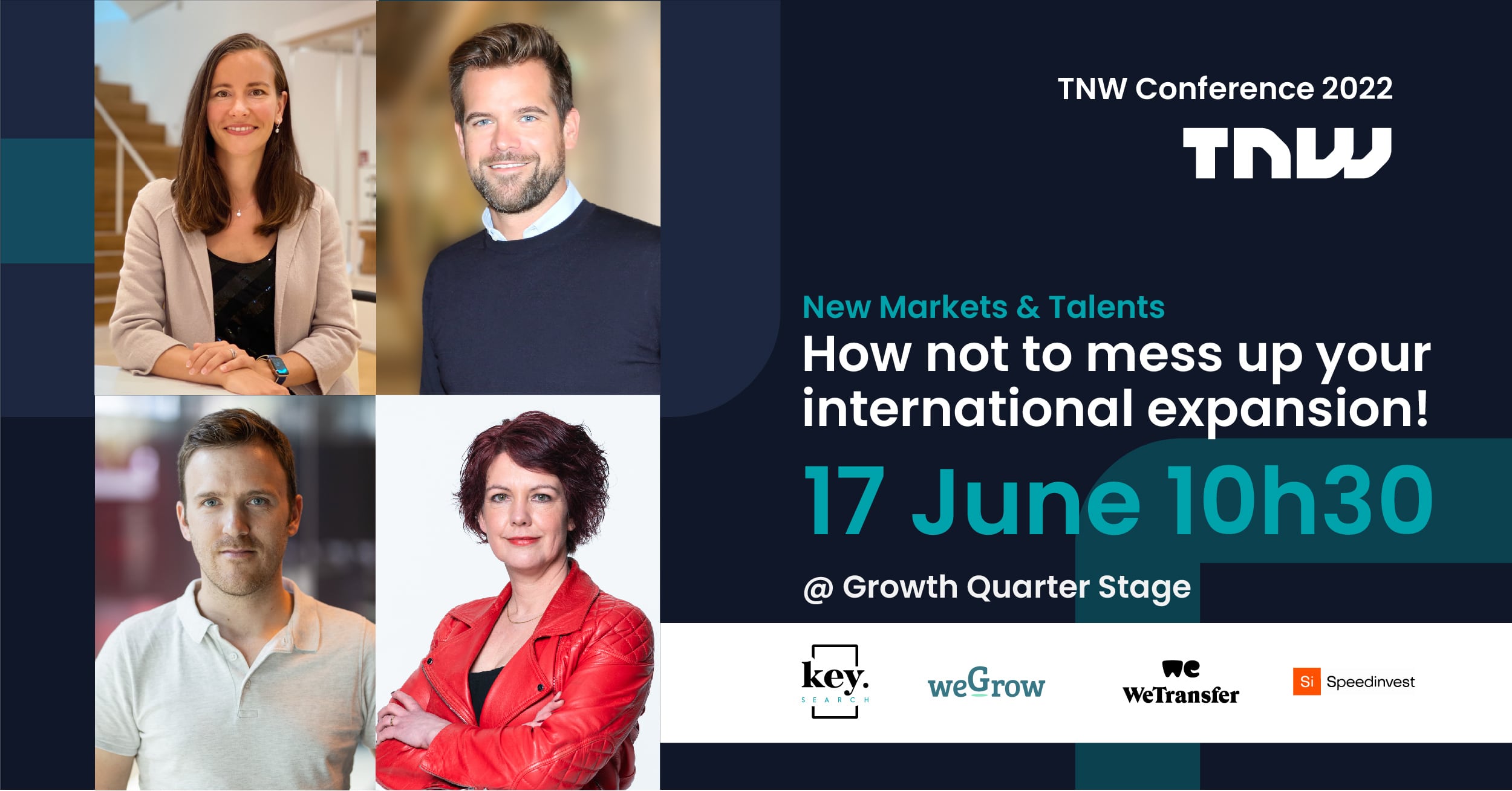 TNW - KeySearch & WeGrow - SpeedInvest and WeTransferSpeakers